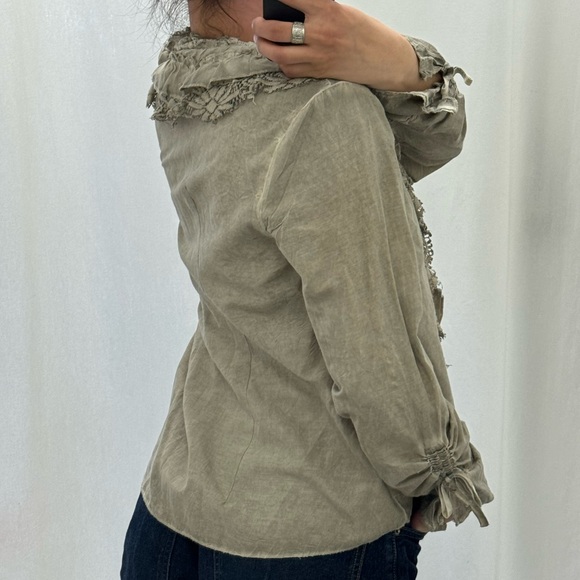 Y2K cottagecore peasant blouse - Picture 4 of 4